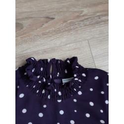 Jaqueline de Yong polkadot paars mt 38/M nw zonder kaart
