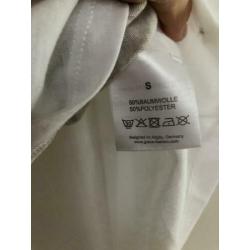 Dames t-shirt Grace wit met opdruk maat S