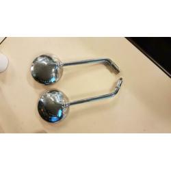 Set originele chrome spiegels Vespa LX 50 (LX50 rond ronde)