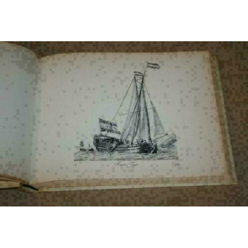 Boek - Verzameling van 84 stuks Hollandsche Schepen !!
