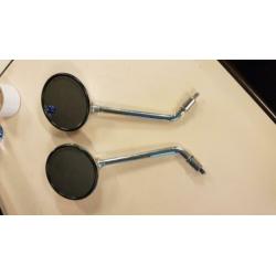 Set originele chrome spiegels Vespa LX 50 (LX50 rond ronde)