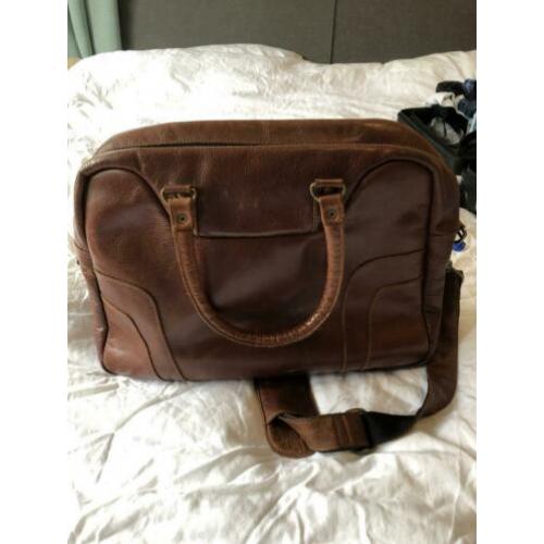 Leren laptop tas