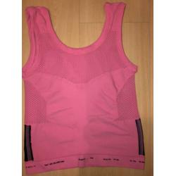 Sport tops, zwart en roze, maat S