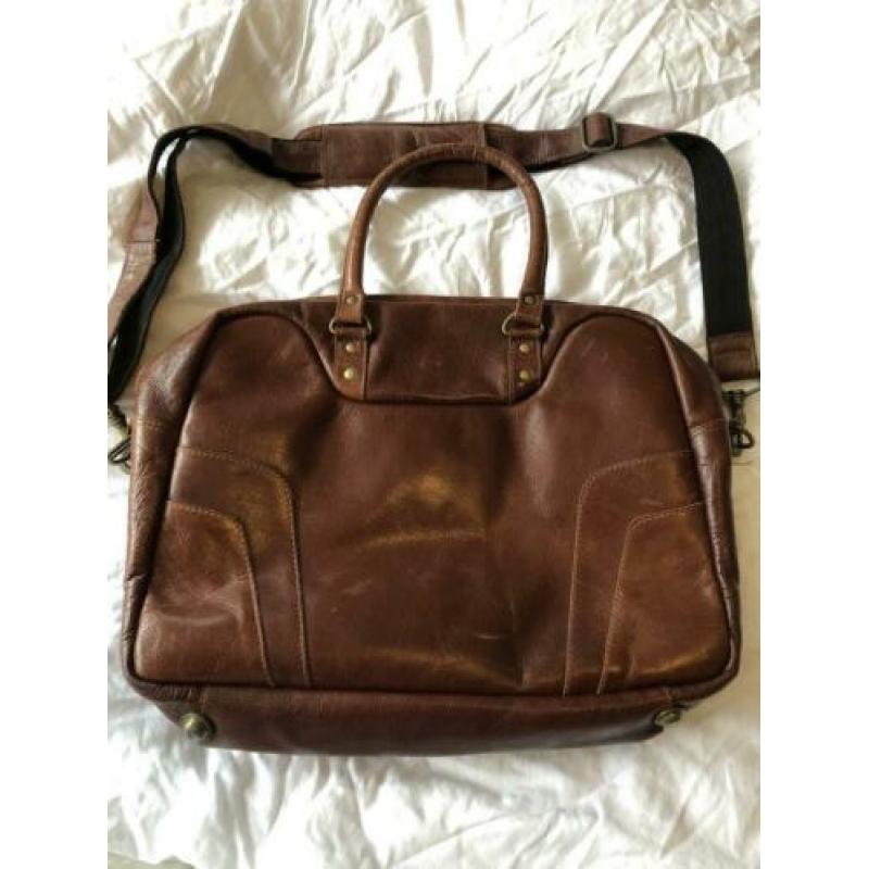 Leren laptop tas