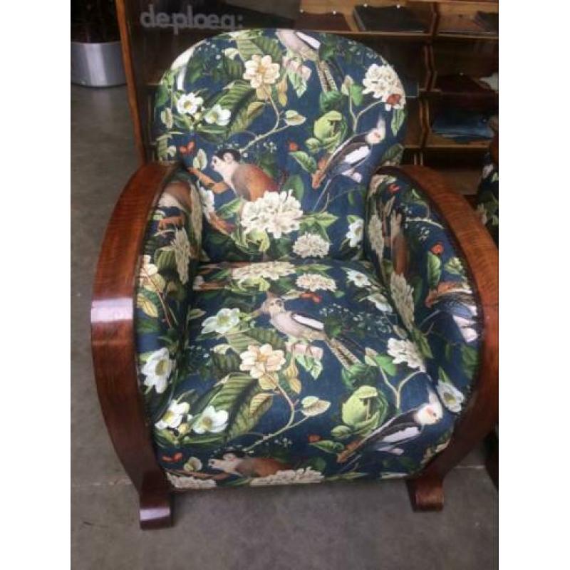 Art deco fauteuils jungle