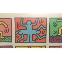 Keith Haring kunst in lijst