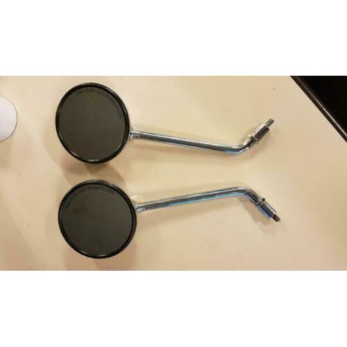 Set originele chrome spiegels Vespa LX 50 (LX50 rond ronde)