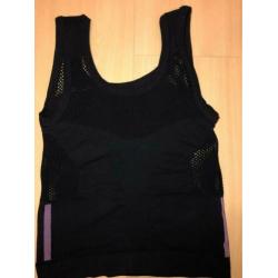 Sport tops, zwart en roze, maat S