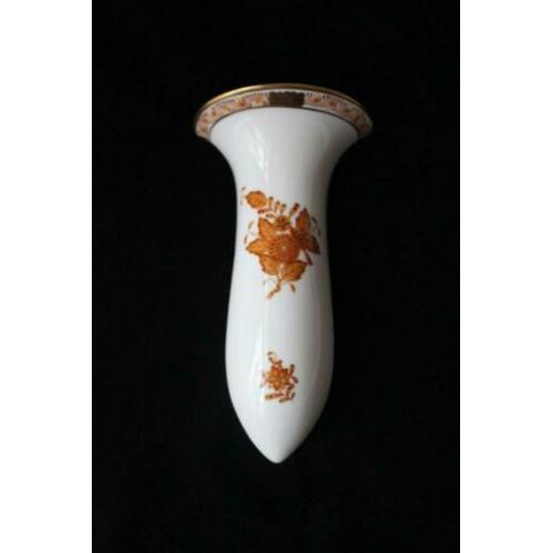 Vintage Herend Apponyi Marron porselein wand siervaas
