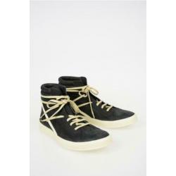 Rick Owens Zwart Leren Geothrasher High Sneakers maat 40 en