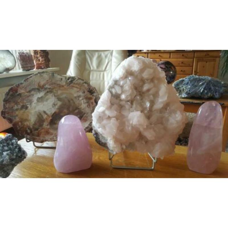 Zeer VEEL Sculpturen Lapis Labradoriet Apatiet Septarie etc