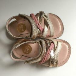 GIOSEPPO - Mt 23 Sandalen goud roze leer