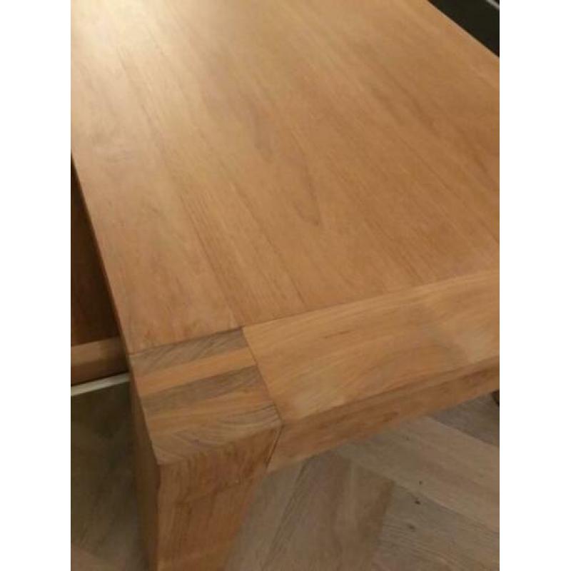 Set salontafel en eettafel teakhout