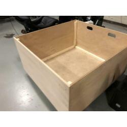 Werpkist met warmte lamp en plaat