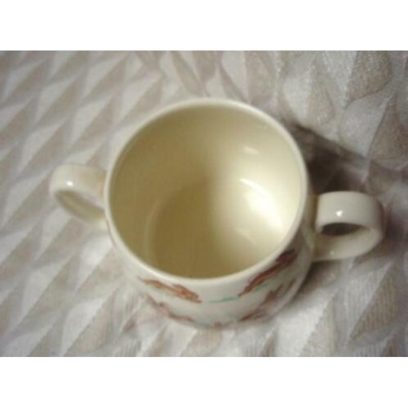 Doulton Bunnykins Haas Beker Mok Breiwerk Pasen Servies