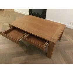 Set salontafel en eettafel teakhout