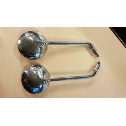 Set originele chrome spiegels Vespa LX 50 (LX50 rond ronde)