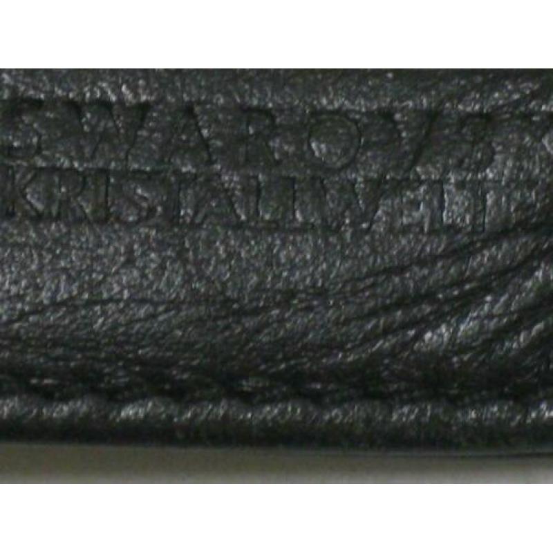 18,5 bij 9 cm swarovski portefeuille zwart leder (5)