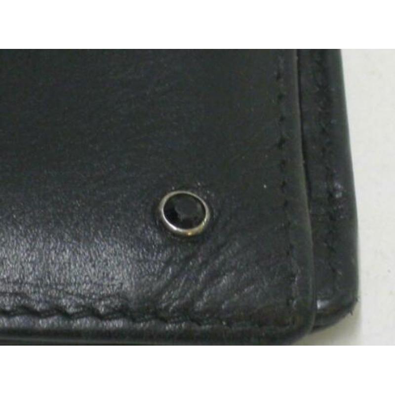 18,5 bij 9 cm swarovski portefeuille zwart leder (5)