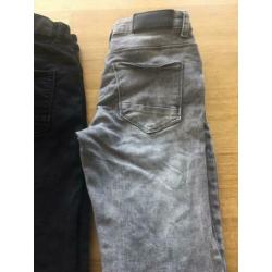Zwarte en grijze skinny jeans