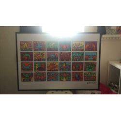 Keith Haring kunst in lijst