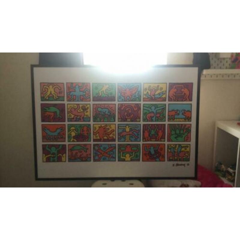 Keith Haring kunst in lijst
