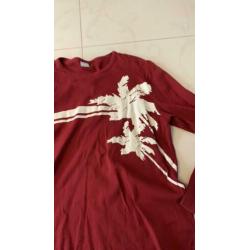Leuk rood shirt met lange mouwen / longsleeve van UR maat M