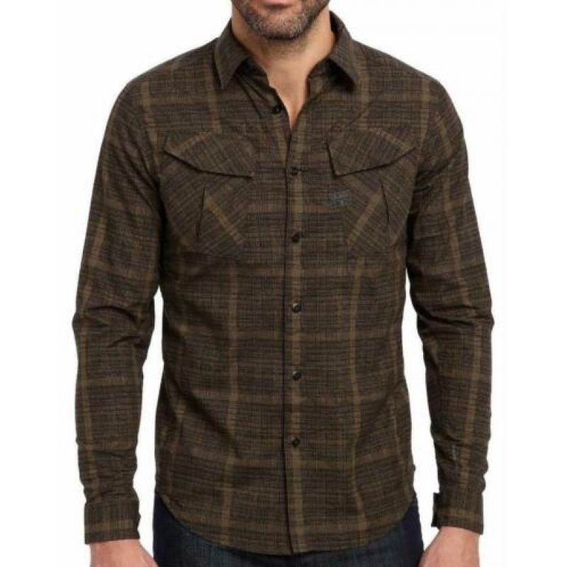 G-STAR RAW Rackler Filament Casual Long Sleeve Button , MT L
