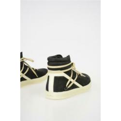 Rick Owens Zwart Leren Geothrasher High Sneakers maat 40 en