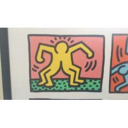 Keith Haring kunst in lijst