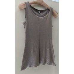 Soya Concepts grijze singlet top maat M