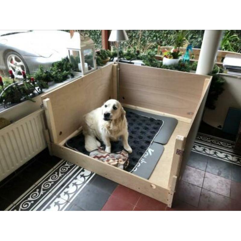 Werpkist met warmte lamp en plaat