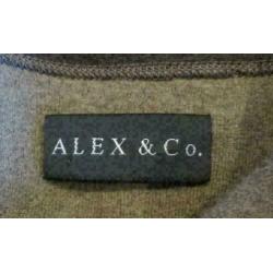 Alex & Co grijs vest van wol maat 34 / maat 36
