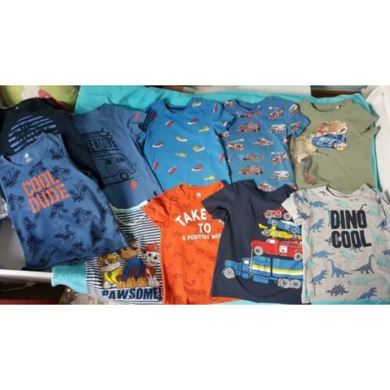 Zomer shirts C&A en Hema 110- 116 en 116 gebruikt en ZGAN!
