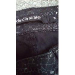 Claudia sträter snakeprint jeans