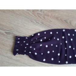 Jaqueline de Yong polkadot paars mt 38/M nw zonder kaart