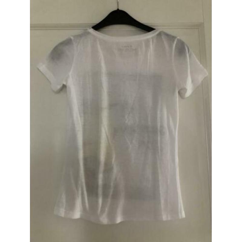 Dames t-shirt Grace wit met opdruk maat S