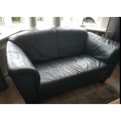 Te koop leren bankstel 2 persoons en 1persoons