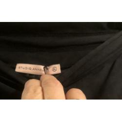 Te koop:zwarte broek Studio Anneloes mt Xl travelstof