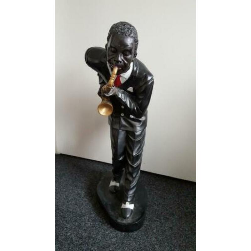 Saxofonist Jazz beeld zware kwaliteit 80 cm × 40 cm
