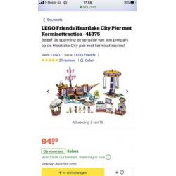 Lego friends 41375 City pier Kermis nieuw