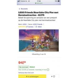 Lego friends 41375 City pier Kermis nieuw