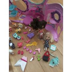 Littlest pet shop petshop huizen, 48 dieren, accessoires