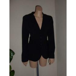 Blacky Dress nieuw zwart jasje mt. 40