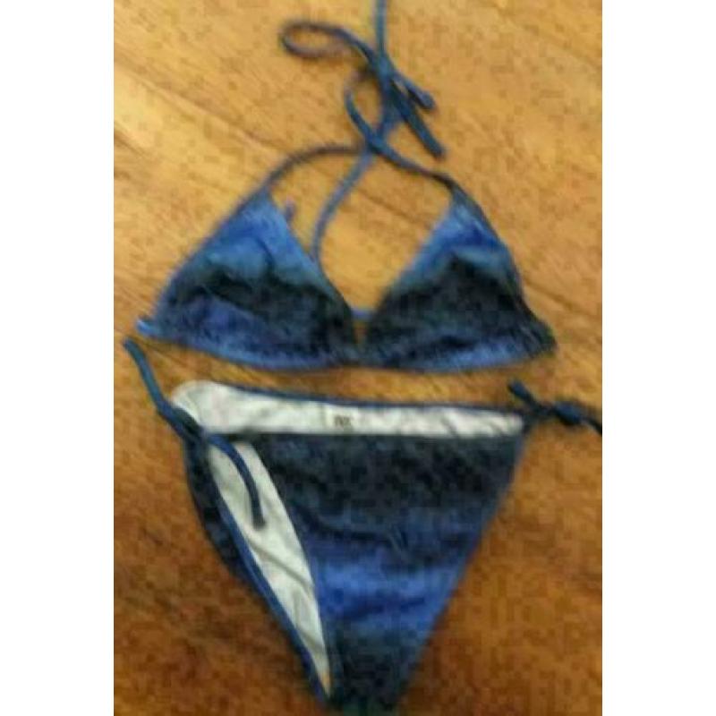 YES OR NO blauw glitter bikini mt 38