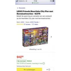 Lego friends 41375 City pier Kermis nieuw