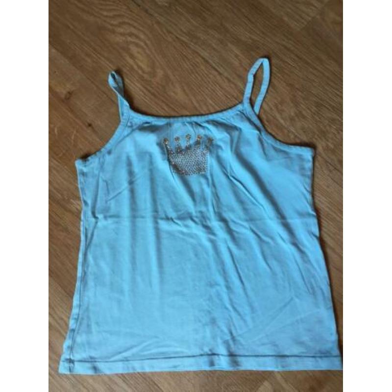 H&M zomer topje licht blauw 170 nieuw