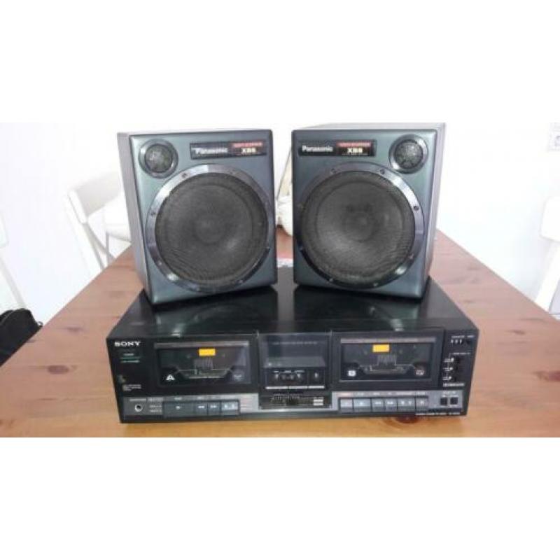 sony dubbel cassette recorder