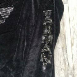 Zwarte trui velvet velours | Emporio Armani | maat L