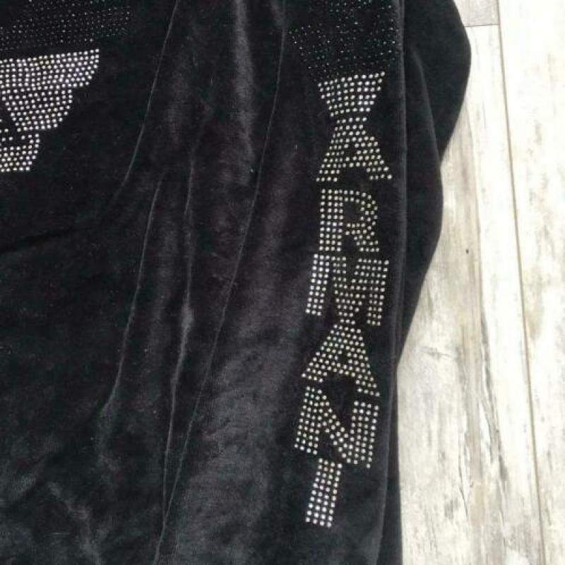 Zwarte trui velvet velours | Emporio Armani | maat L